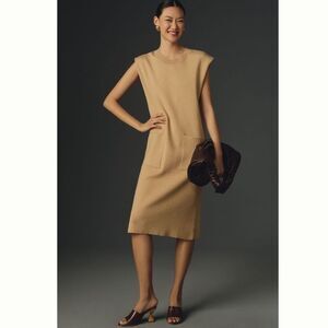 Anthropologie Maeve Muscle Column Midi Sweater Dress